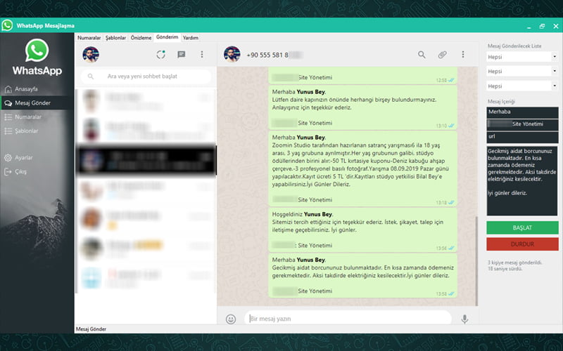 WhatsApp Bulk Messaging Program